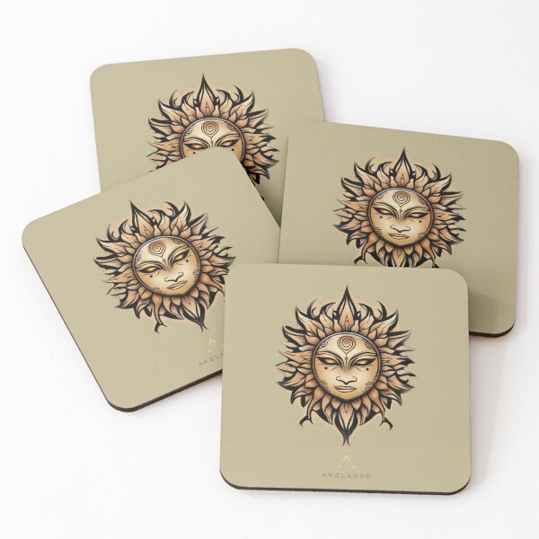 Item preview,  Sand colored tribal sun, Akelarre designed and sold by AkelarreDesigns.
