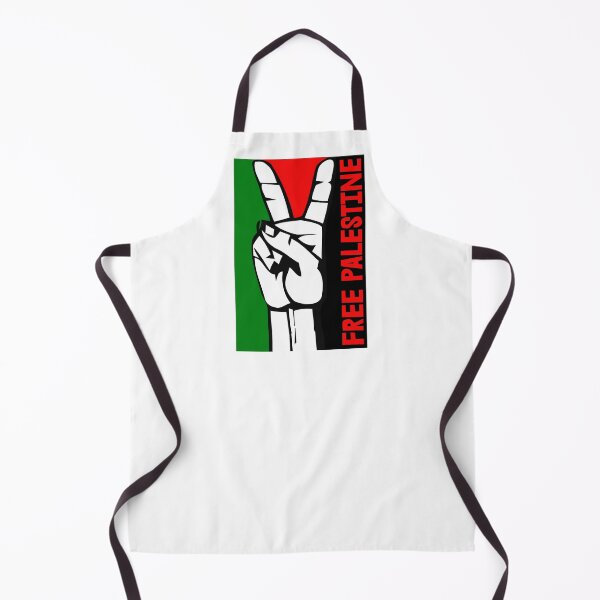 Item preview, Free palestine Peace Flag (red text) designed and sold by Thelittlelord.