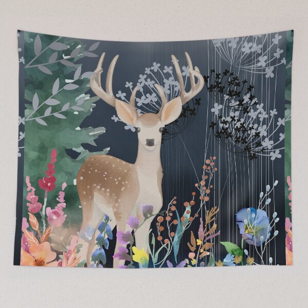 Item preview, Stag in the Dark Beautiful Rainforest designed and sold by Oorviart.