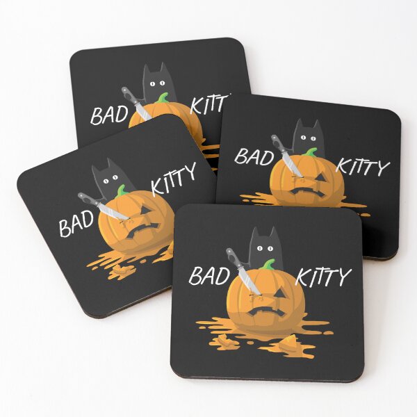 Item preview, Bad Kitty Halloween Pumpkin Cat Killer | Black designed and sold by Teenker.