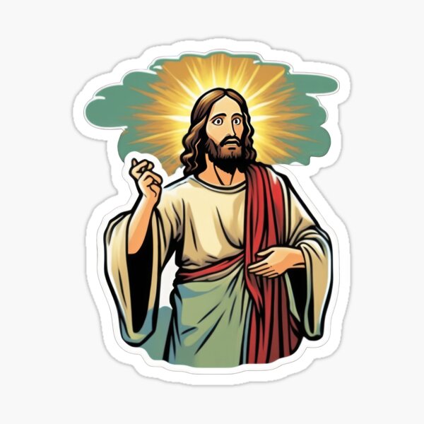 3 PCS Creative Sticker Jesus I Saw That Funny Glass Window Decal Christian  God is Watching You Laptop Car Bottle Decor 