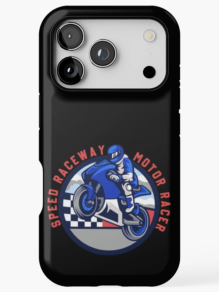 Thumbnail 1 of 4, iPhone Case, Speed Raceway Motor Racer designed and sold by EmiAndMike.