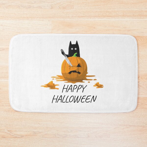 Item preview, Happy Halloween Pumpkin Cat Killer | White designed and sold by Teenker.