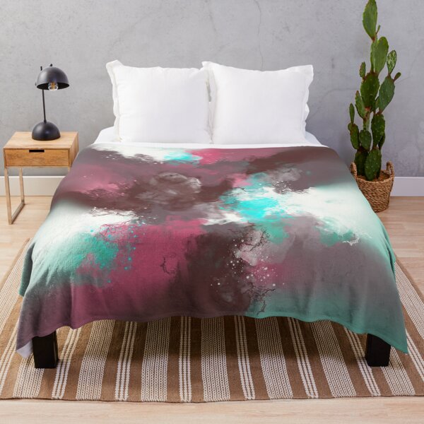 Item preview, Flirting In Paradise - Tahitian Green Red Violet Abstract designed and sold by Joey Santiago.