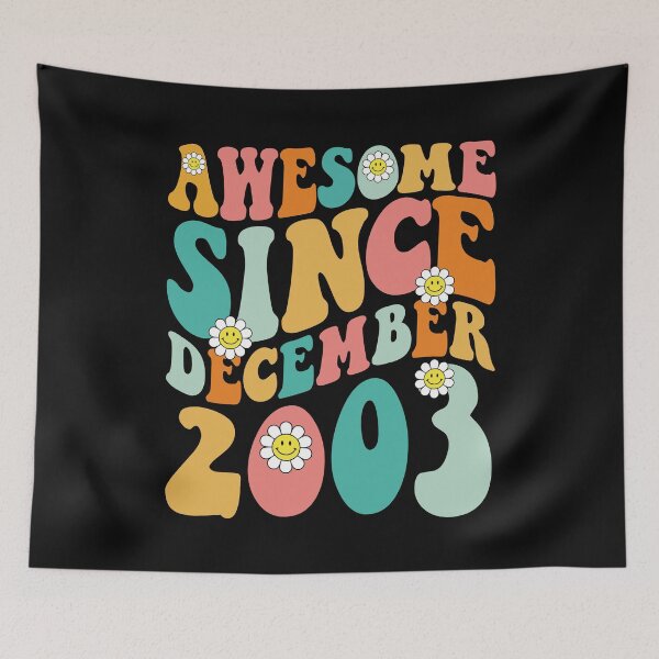 Item preview, Awesome Since December 2003 | Made In 2003 | Retro Groovy Birthday designed and sold by Christina-grich.