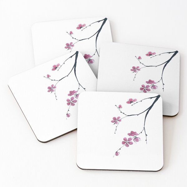 Item preview, Cherry Branch in Sumie II designed and sold by joynest-design.