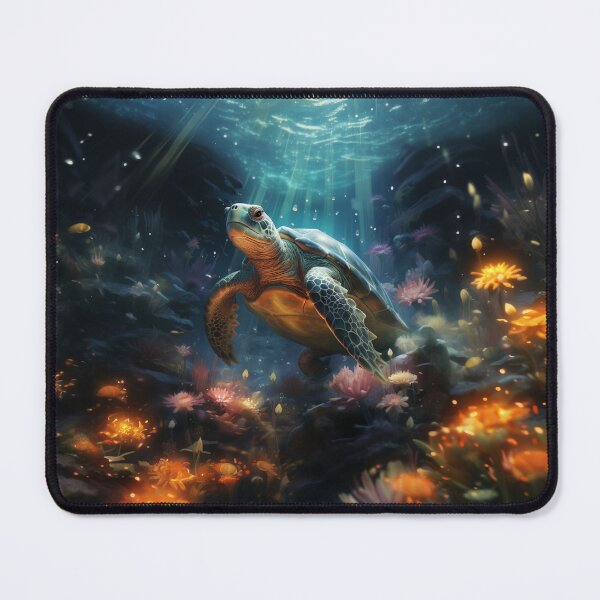 Item preview, Under the sea Magic Turtle sticker designed and sold by pencil-art98.
