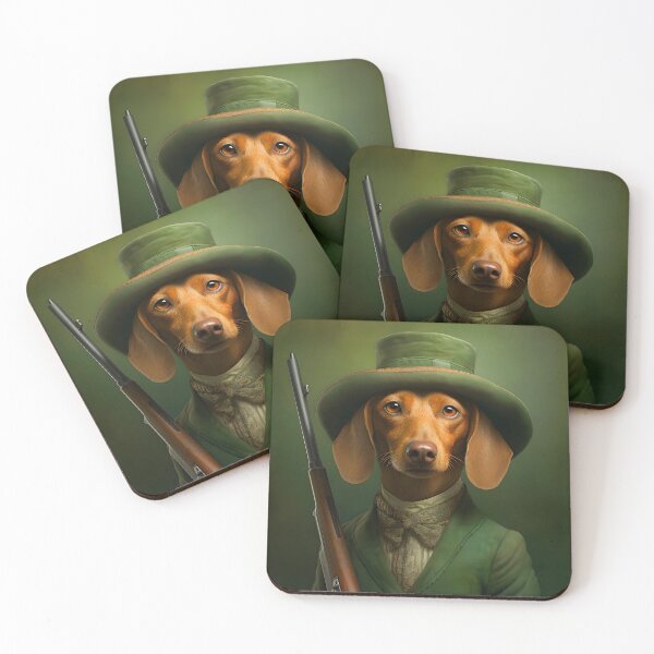 Item preview, Dackel als Jäger designed and sold by Pixelartistin.