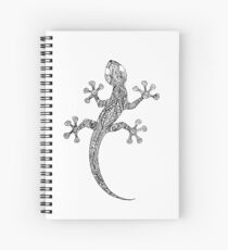 Cuaderno de espiral gecko blanco y negro