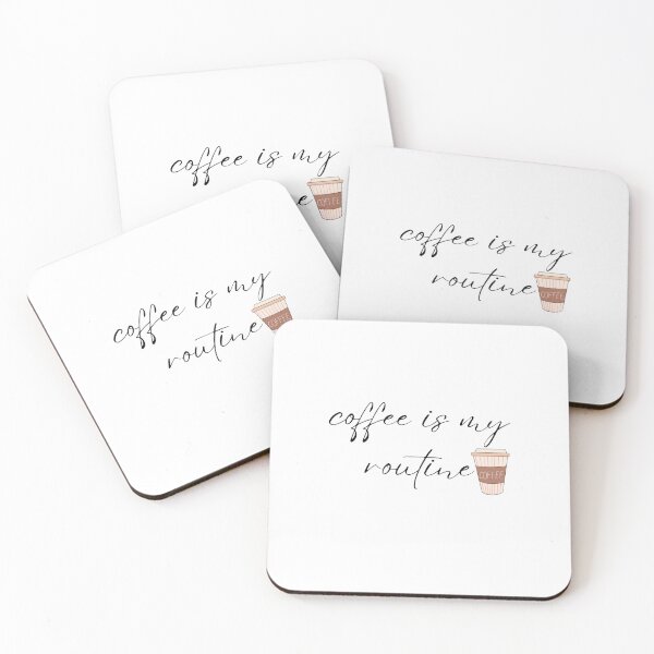 Item preview, Coffee is my routine designed and sold by tulipsdesigns.