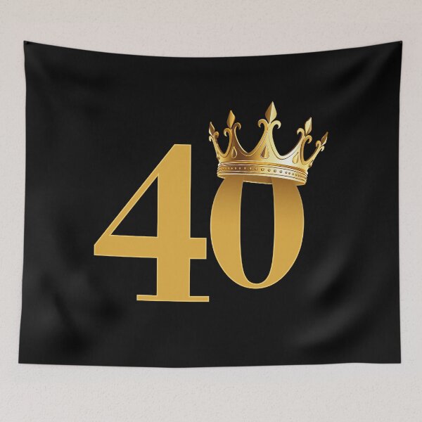 Item preview, 40th Birthday and a crown  designed and sold by iclipart.