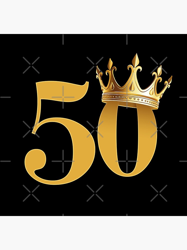 50th birthday best sale crown