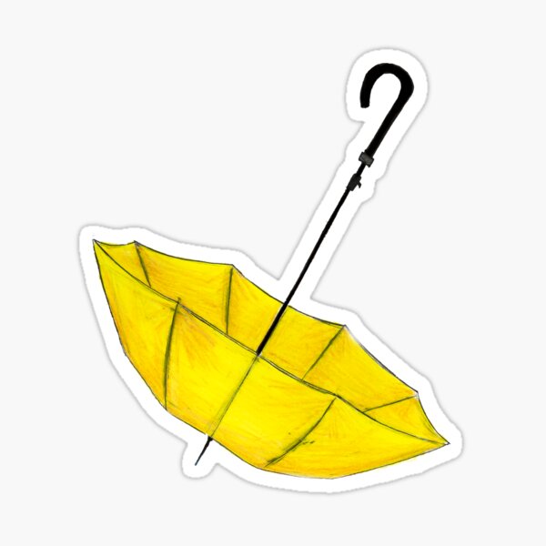 The Yellow Umbrella Sticker