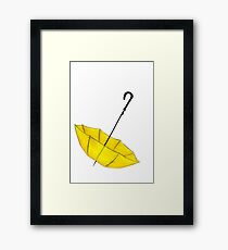 The Yellow Umbrella Framed Print