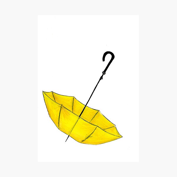 The Yellow Umbrella Photographic Print