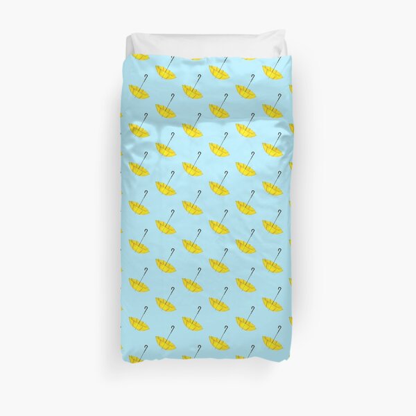 The Yellow Umbrella Duvet Cover