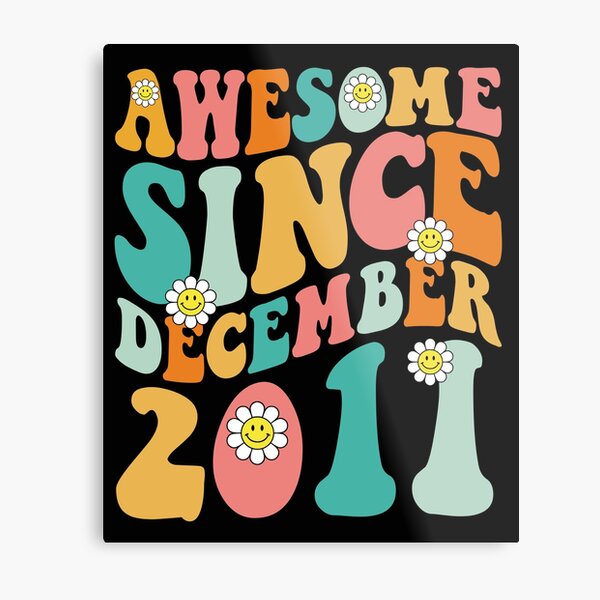 Item preview, Awesome Since December 2011 | Made In 2011 | Retro Groovy Birthday designed and sold by Christina-grich.