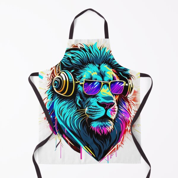 Artikelvorschau, Epic DJ Lion Graffiti Vector  Retro Design Mockup Tee DJ T-shirt SVG ai art Gift entworfen und verkauft von MasTpx.