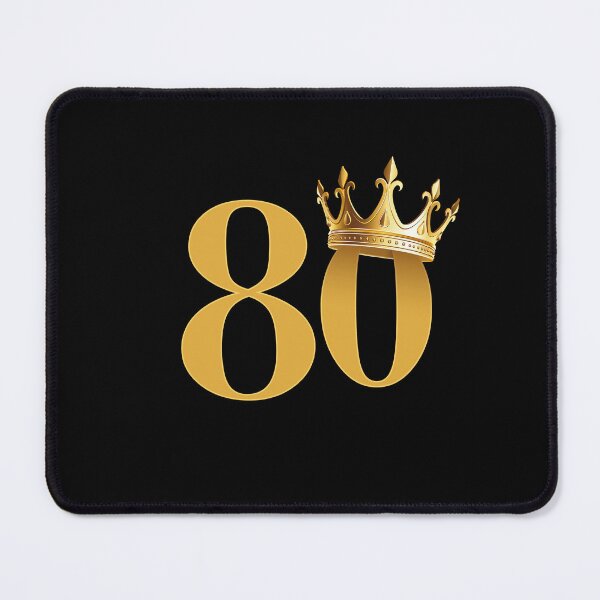 Item preview, 80th Birthday and a crown  designed and sold by iclipart.