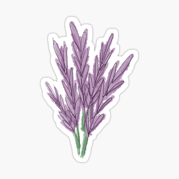 Lavender and Citrine Sticker for Sale by Aspen Workman
