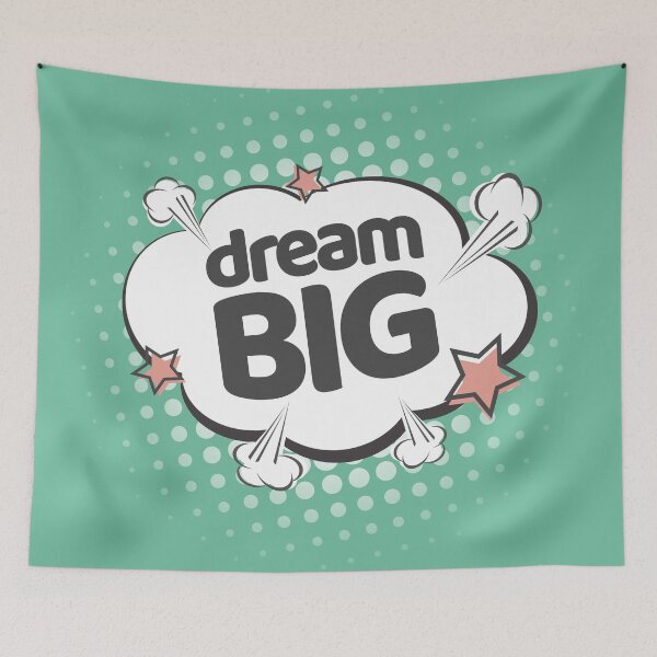 Item preview, Dream Big. Pop-art nursery artwork designed and sold by Latte Design.