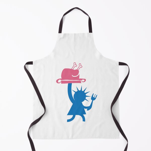 Item preview, Statue of Liberty Holds Thanksgiving Turkey (pink, blue) designed and sold by robinstudio.