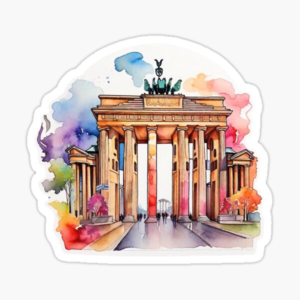 Artikel-Vorschau von Brandenburger Tor - Deutschland, Berlin, Aquarell, designt und verkauft von desinganddecor.