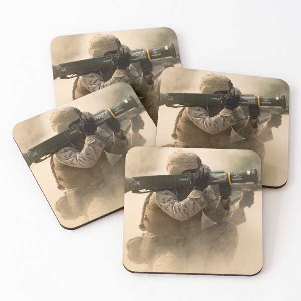 Item preview, STK109299M-U.S. Marine fires an M136 AT4 rocket launcher. designed and sold by StocktrekImages.