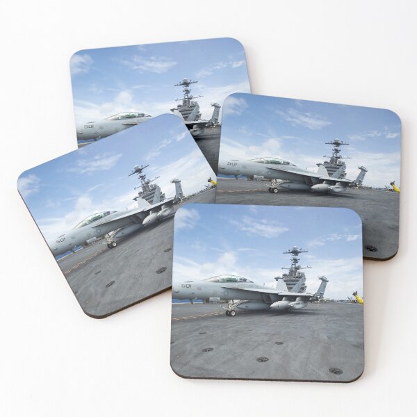 Item preview, STK109298M-Chief Aviation Boatswain's Mate directs an EA-18G Growler. designed and sold by StocktrekImages.
