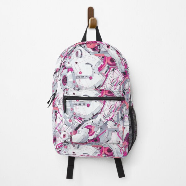Item preview, White and Pink Robotic Pattern – Inspired by Mari Makinami from Evangelion designed and sold by animaesthetic.