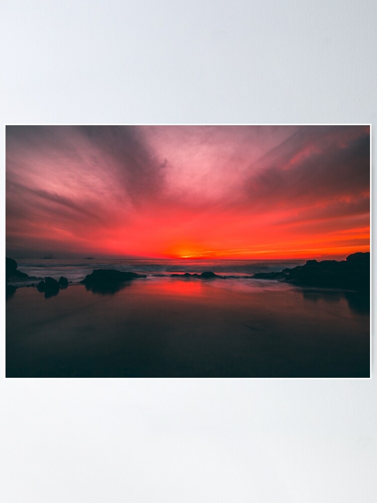 Sunset from Zuma Beach, Malibu California. Sky, color, ocean