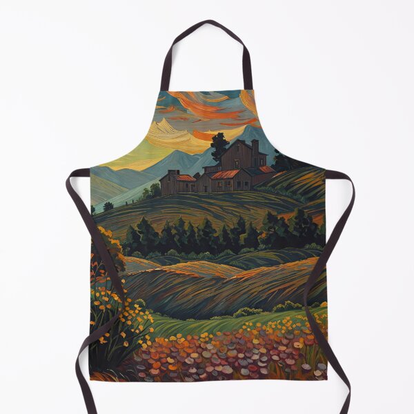 Item preview, Country Landscape, impasto, Ai Generated Art designed and sold by ACC .