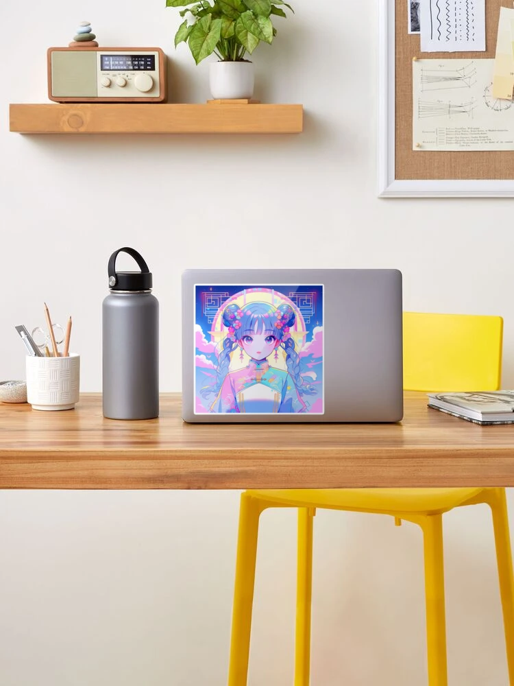 Night Sky Anime Girl Light Box Template Graphic by SweetieGraphics ·  Creative Fabrica