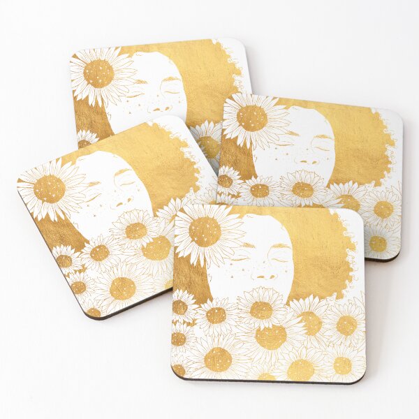 Item preview, Illustration of an inspiring woman - Golden Gold designed and sold by Michouprint.