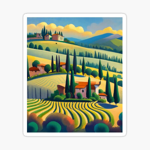 Item preview, Tuscan Hills in Spring designed and sold by ArtsDestination.