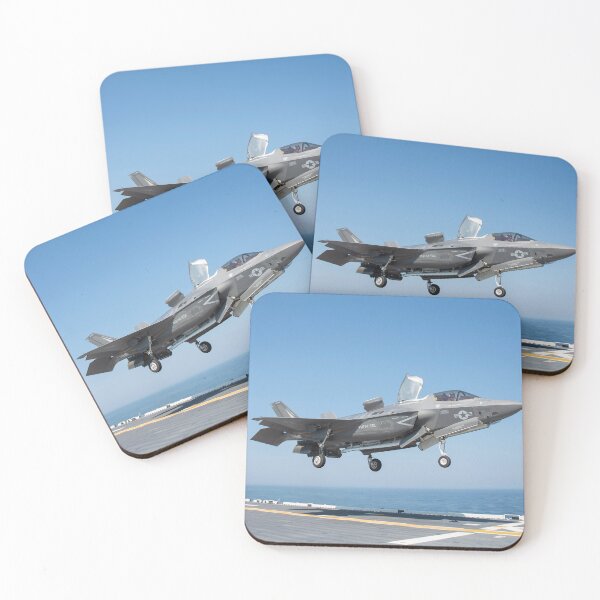 Item preview, STK109289M-An F-35B Lighting II lands on the flight deck of USS Wasp. designed and sold by StocktrekImages.