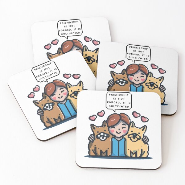 Item preview, Friendship is not forced, it is cultivated | Pixel Style designed and sold by CircinusStore.