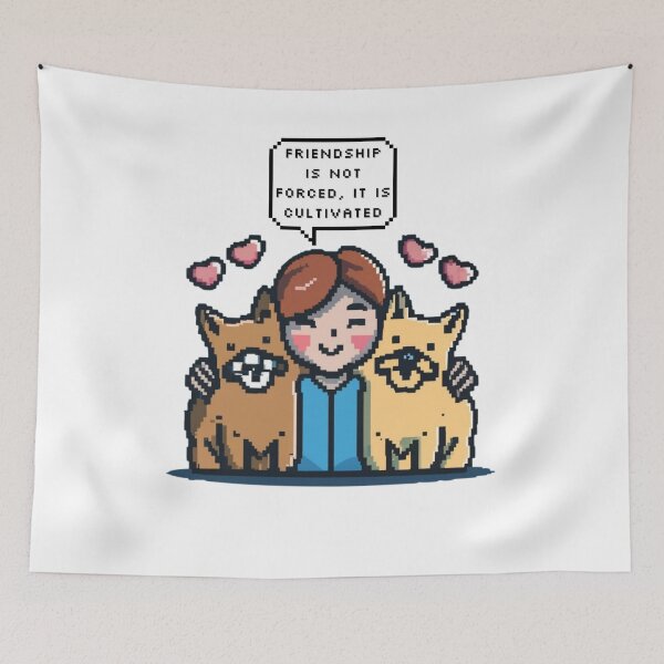 Item preview, Friendship is not forced, it is cultivated | Pixel Style designed and sold by CircinusStore.