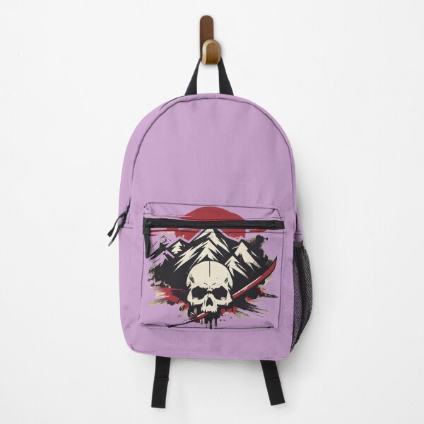 Item preview, Ink Mountain Skull with Fading Red Sun designed and sold by LoFi-OG.