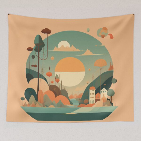 Item preview, Village in an Enchanted Forest designed and sold by XikilloconX.