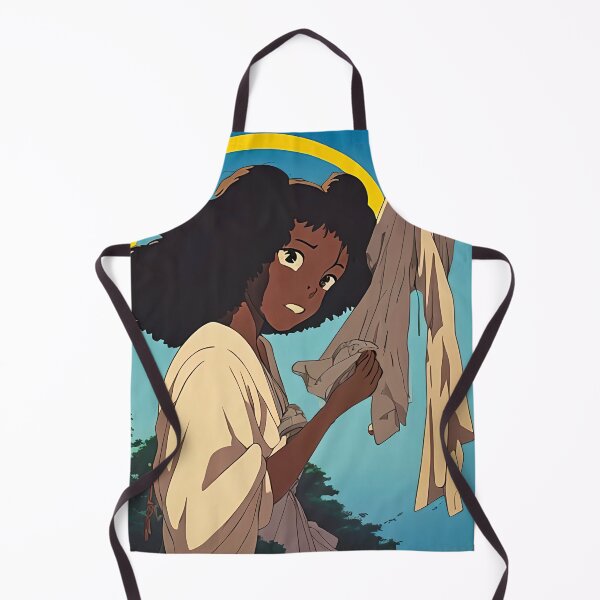 Item preview, Enchanting studio ghibli inspired black girl illustration designed and sold by cloverstudio.