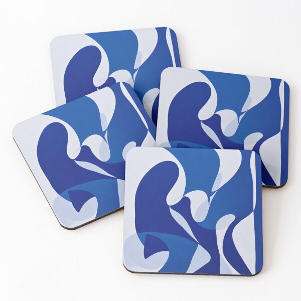 Item preview, Blue abstract shapes designed and sold by jsebouvi.