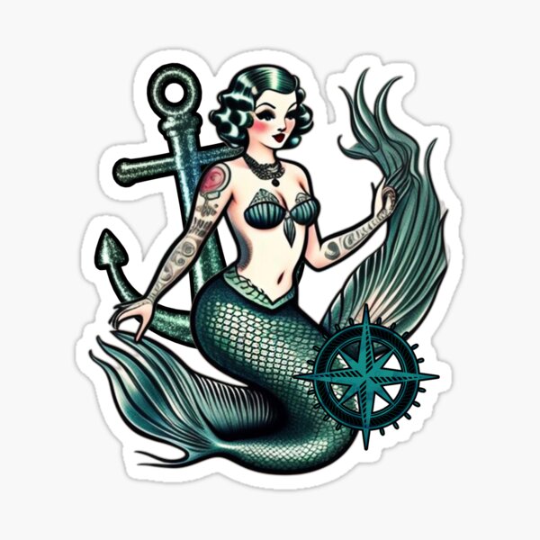 Item preview, Sailor's Dream Mermaid designed and sold by FritzAndNico.