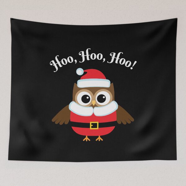 Item preview, Hoo, Hoo, Hoo Christmas Santa Owl designed and sold by AStar17.