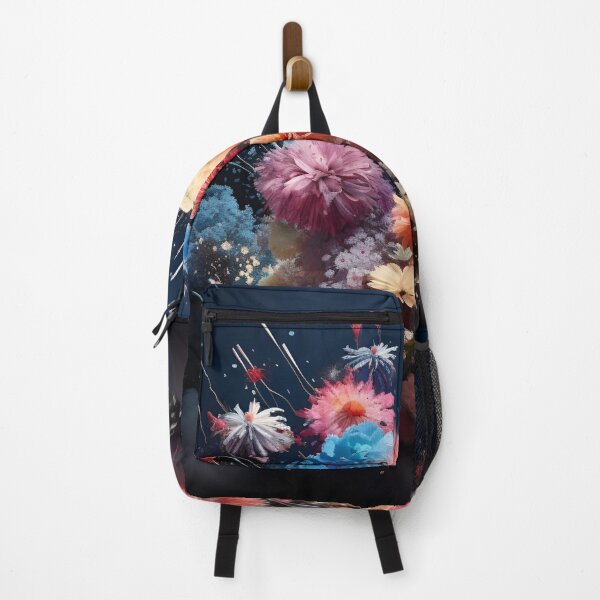 Item preview, fireworks made of flowers digital art print designed and sold by dcrc.