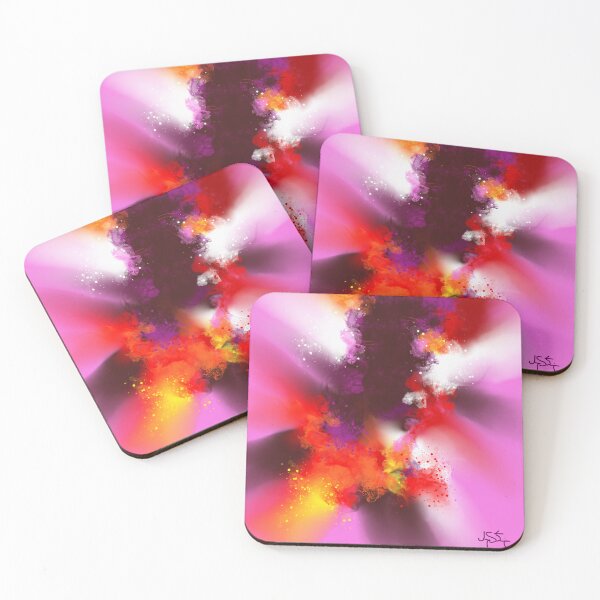 Item preview, Miss Behaving - Maroon Pink Red Orange Abstract designed and sold by Joey Santiago.
