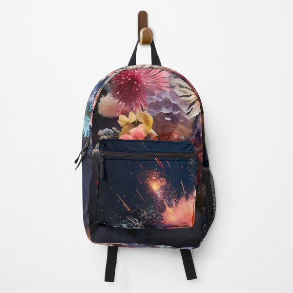 Item preview, fireworks made of flowers digital art print designed and sold by dcrc.