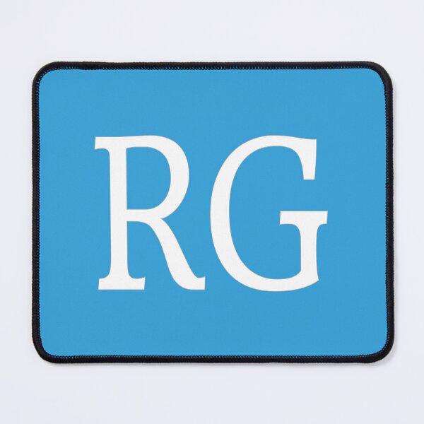 Item preview, RG Initials Monogram Elegant White Letters designed and sold by Jeallan Designs.