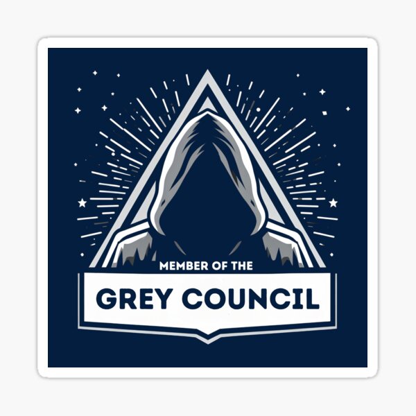 Item preview, Member of the Grey Council - Triangle - Sci-Fi designed and sold by Fenay Designs.