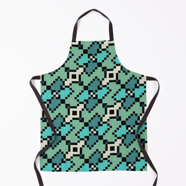 Item preview, Pixel green ticket pattern designed and sold by 16artypixels.